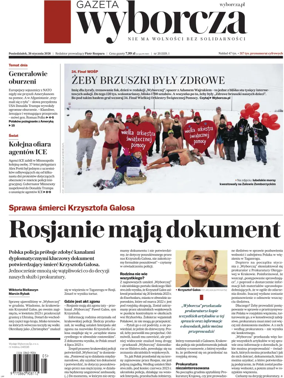 Cover of Gazeta Wyborcza Stoleczna