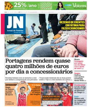 Cover of Jornal de Noticias