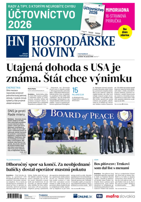Cover of Hospodarske noviny