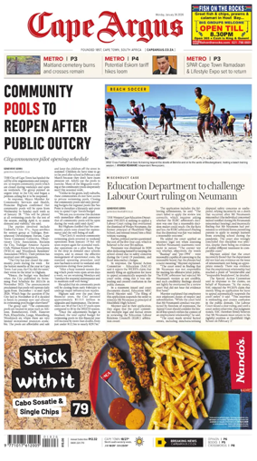 Cover of Cape Argus (PM Edition)