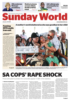 Cover of Sunday World (South Africa)