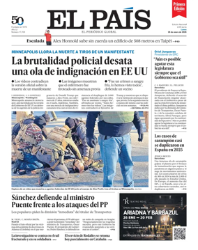 Cover of EL PAIS primera edicion