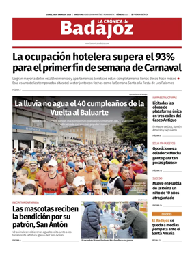 Cover of La Cronica de Badajoz BE
