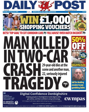 Cover of Daily Post (North Wales)