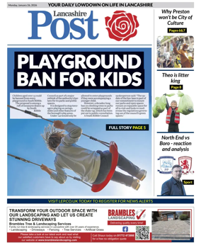 Cover of Lancashire Evening Post