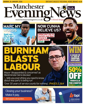 Cover of Manchester Evening News