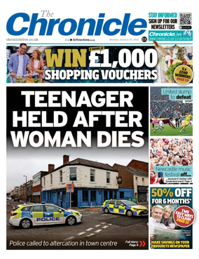 Cover of The Chronicle (South Tyneside and Durham)