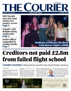 Cover of The Courier & Advertiser (Angus and Dundee)