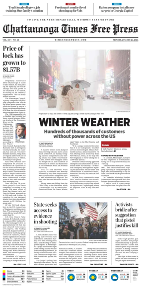 Cover of Chattanooga Times Free Press