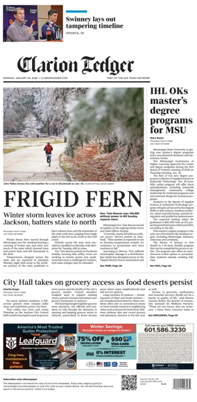 Cover of Clarion Ledger