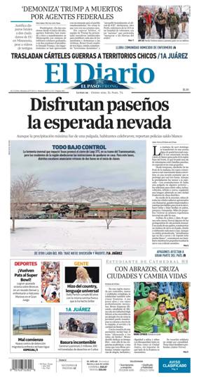 Cover of El Diario de El Paso