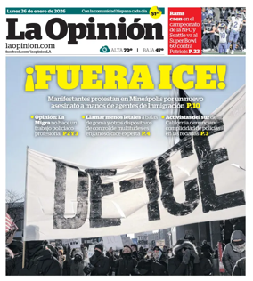 Cover of La Opinion