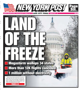 Cover of New York Post