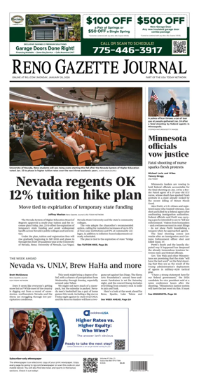 Cover of Reno Gazette Journal