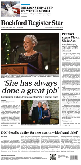 Cover of Rockford Register Star