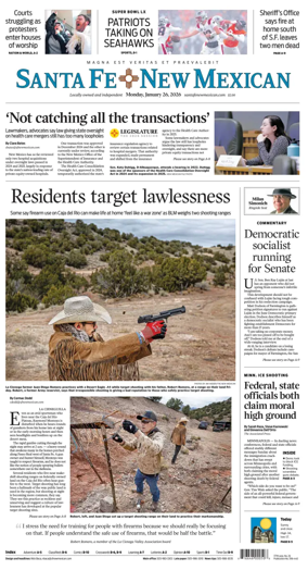 Cover of Santa Fe New Mexican