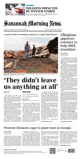 Cover of Savannah Morning News