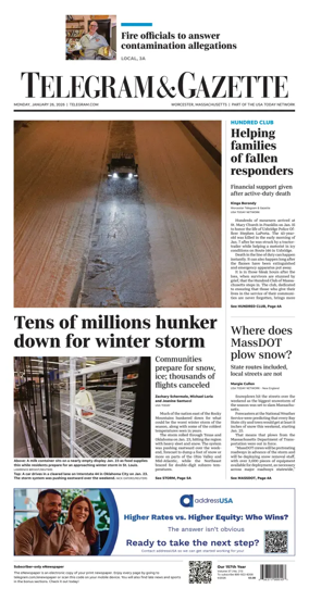 Cover of Telegram & Gazette