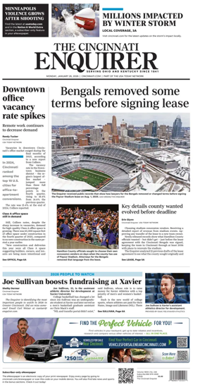 Cover of The Cincinnati Enquirer