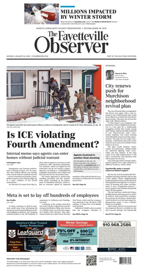 Cover of The Fayetteville Observer