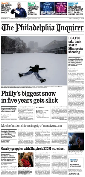 Cover of The Philadelphia Inquirer