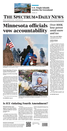 Cover of The Spectrum & Daily News