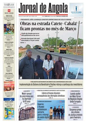 Cover of Jornal de Angola