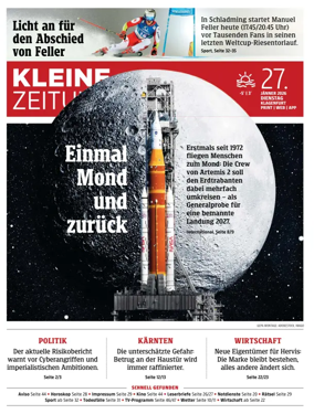 Cover of Kleine Zeitung Kaernten
