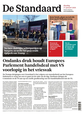 Cover of De Standaard