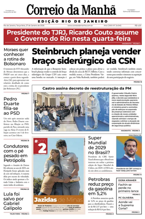 Cover of Jornal Correio da Manha
