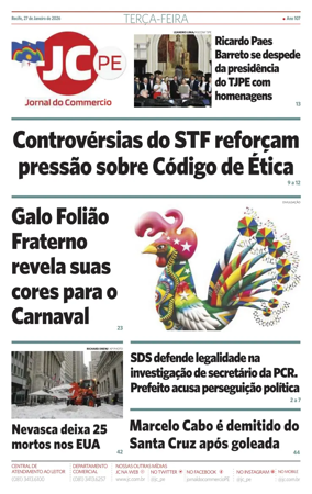 Cover of Jornal do Commercio