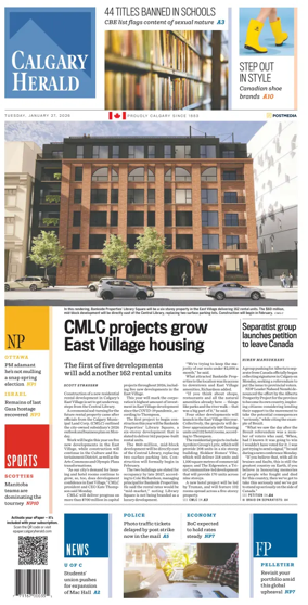 Cover of Calgary Herald