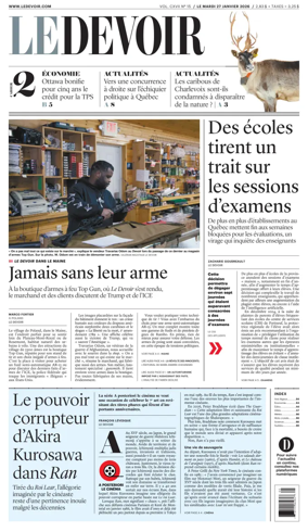 Cover of Le Devoir
