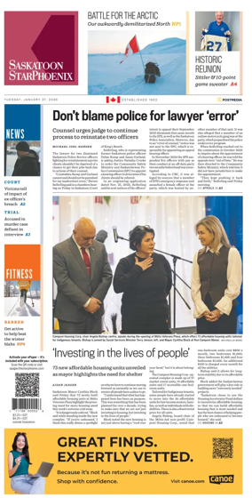 Cover of Saskatoon StarPhoenix