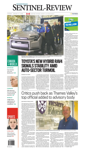 Cover of Sentinel-Review (Woodstock)