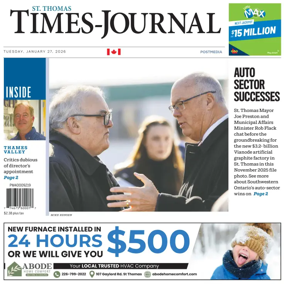 Cover of St. Thomas Times-Journal