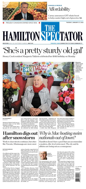 Cover of The Hamilton Spectator