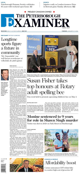 Cover of The Peterborough Examiner