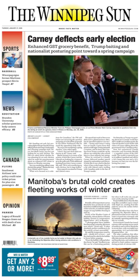 Cover of Winnipeg Sun