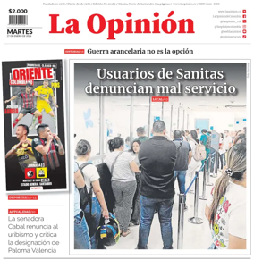 Cover of La Opinion