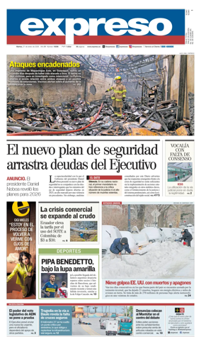 Cover of Diario Expreso