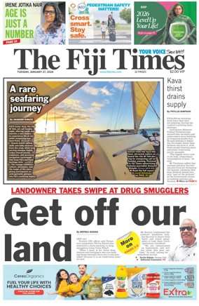 Cover of The Fiji Times