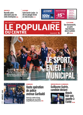Cover of Le Populaire du Centre (Haute-Vienne)