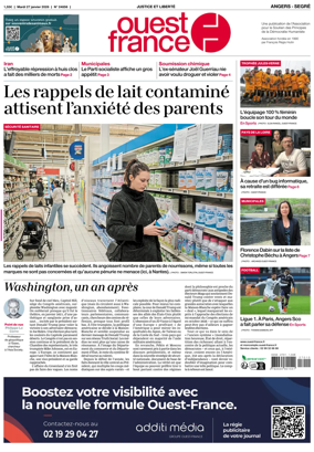Cover of Ouest France (Angers / Segre)