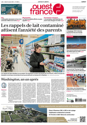 Cover of Ouest France (Auray)