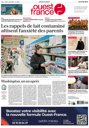 Cover of Ouest France (Pornic / Pays de Retz)