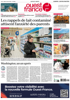 Cover of Ouest-France (Quimper Centre-Finistere)