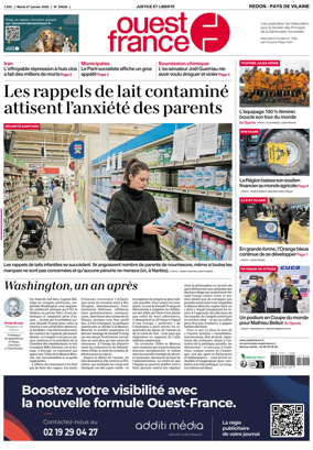 Cover of Ouest France (Redon / Pays de Vilaine)