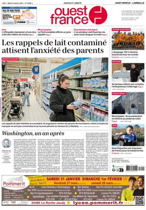 Cover of Ouest-France (Saint-Brieuc Lamballe)