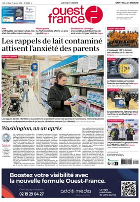 Cover of Ouest France (Saint-Malo)